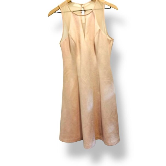 Guess Womens Mini Dress Size 8 Illusion Mesh Y2K Party Cocktail Fit & Flare - Picture 1 of 15